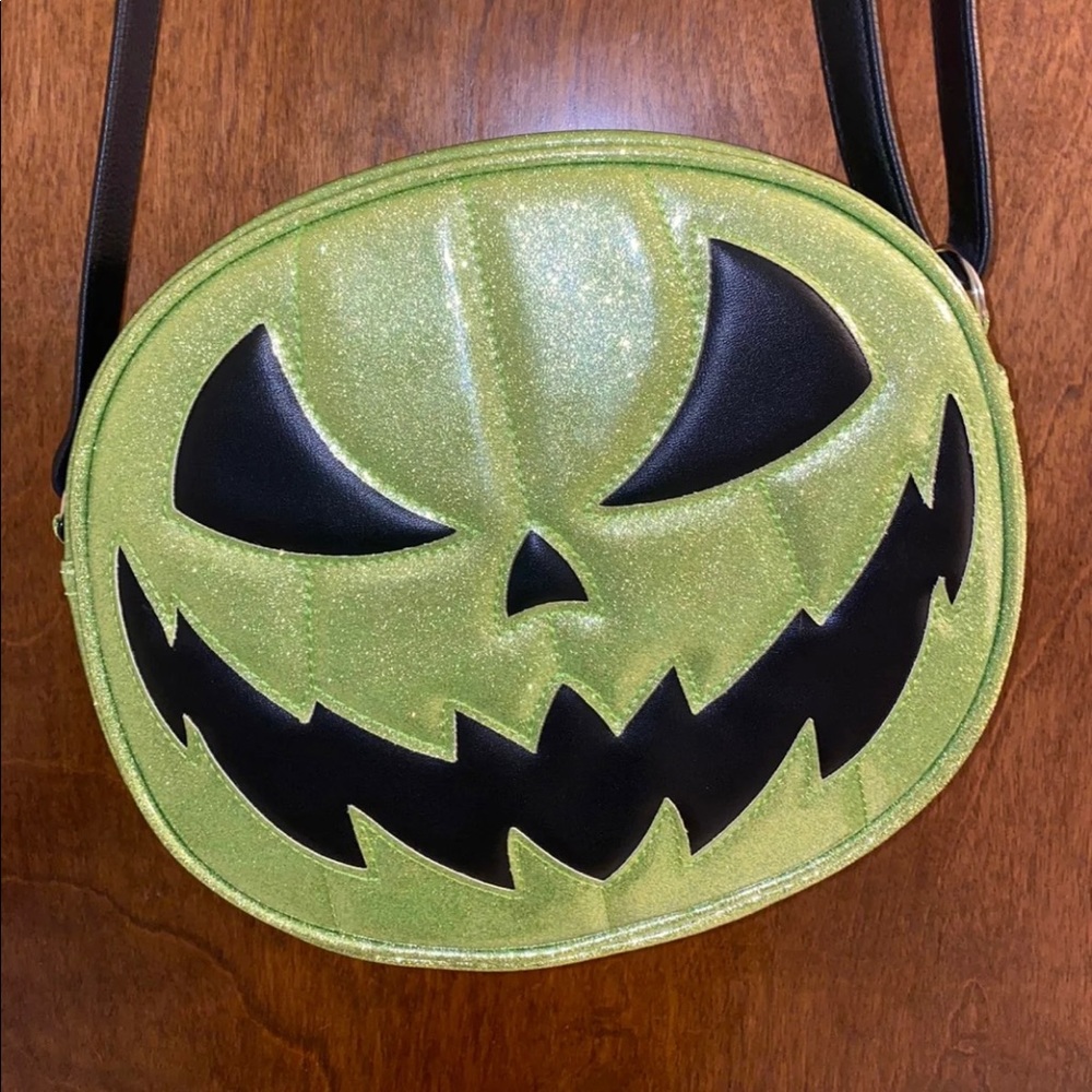 Love Pain and Stitches double sided green bag